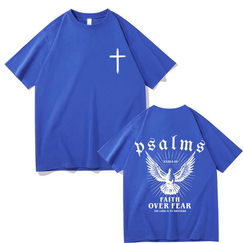 Jesus Faith Over Fear Christian Peace Dove Graphic T-Shirt - Maximus Grace