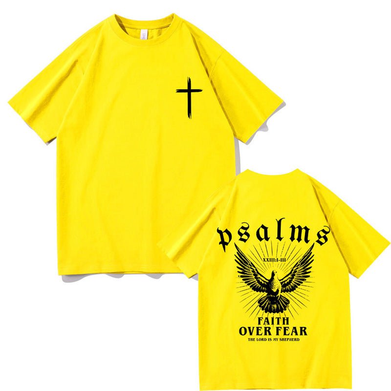 Jesus Faith Over Fear Christian Peace Dove Graphic T-Shirt - Maximus Grace