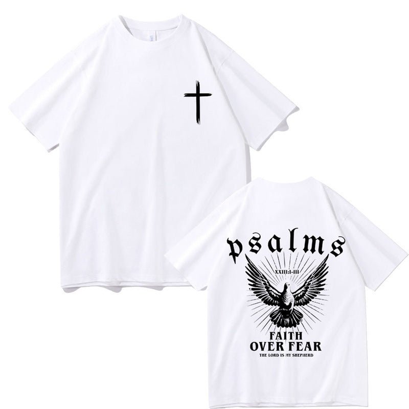 Jesus Faith Over Fear Christian Peace Dove Graphic T-Shirt - Maximus Grace