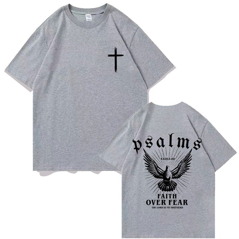 Jesus Faith Over Fear Christian Peace Dove Graphic T-Shirt - Maximus Grace