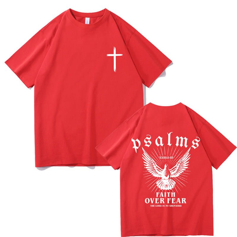 Jesus Faith Over Fear Christian Peace Dove Graphic T-Shirt - Maximus Grace