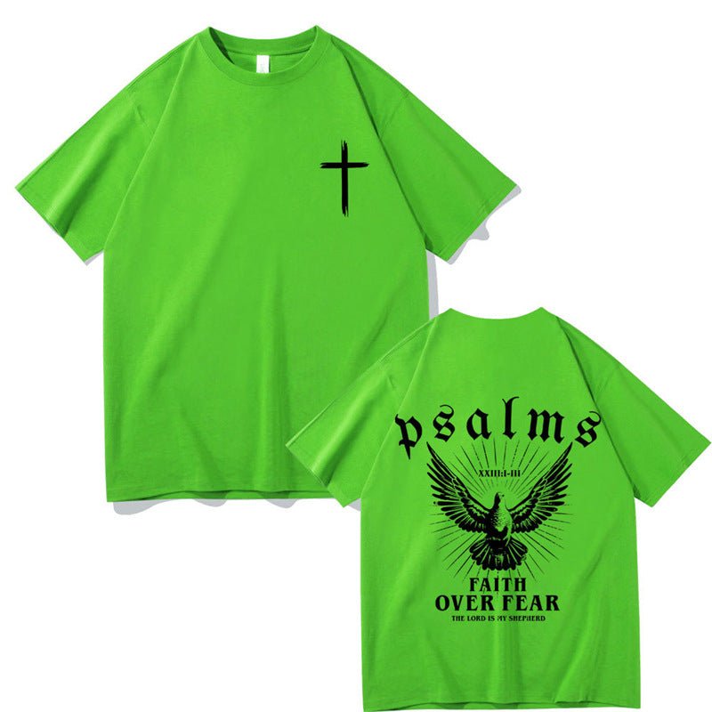 Jesus Faith Over Fear Christian Peace Dove Graphic T-Shirt - Maximus Grace
