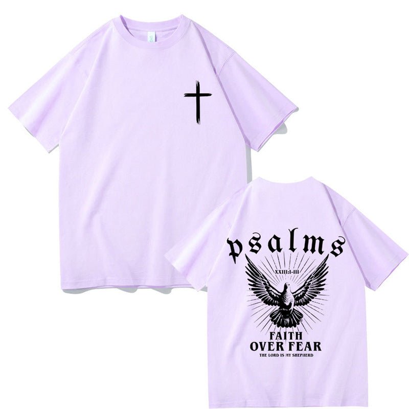 Jesus Faith Over Fear Christian Peace Dove Graphic T-Shirt - Maximus Grace