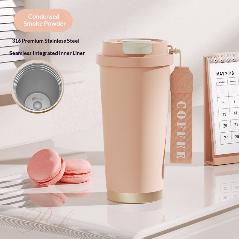 Lily of the Valley Insulated Tumbler | 316 Stainless Steel Floral Coffee Mug | 500ml | May Birth Flower - Maximus Grace