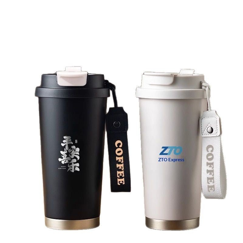 Lily of the Valley Insulated Tumbler | 316 Stainless Steel Floral Coffee Mug | 500ml | May Birth Flower - Maximus Grace