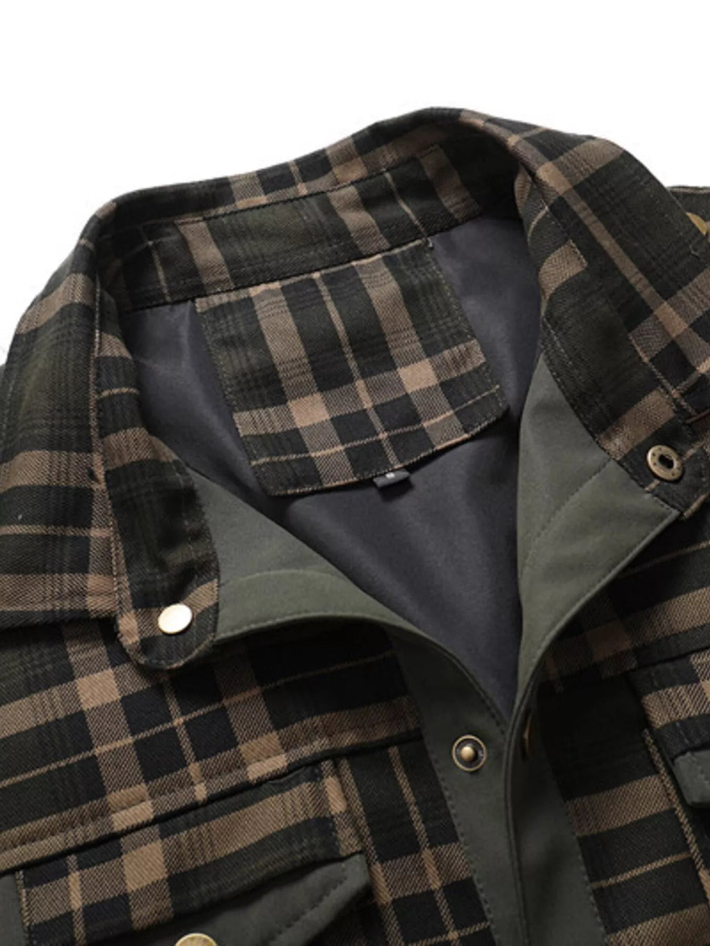 Men's Premium Cotton Plaid Button - Up Long Sleeve Shirt - Maximus Grace