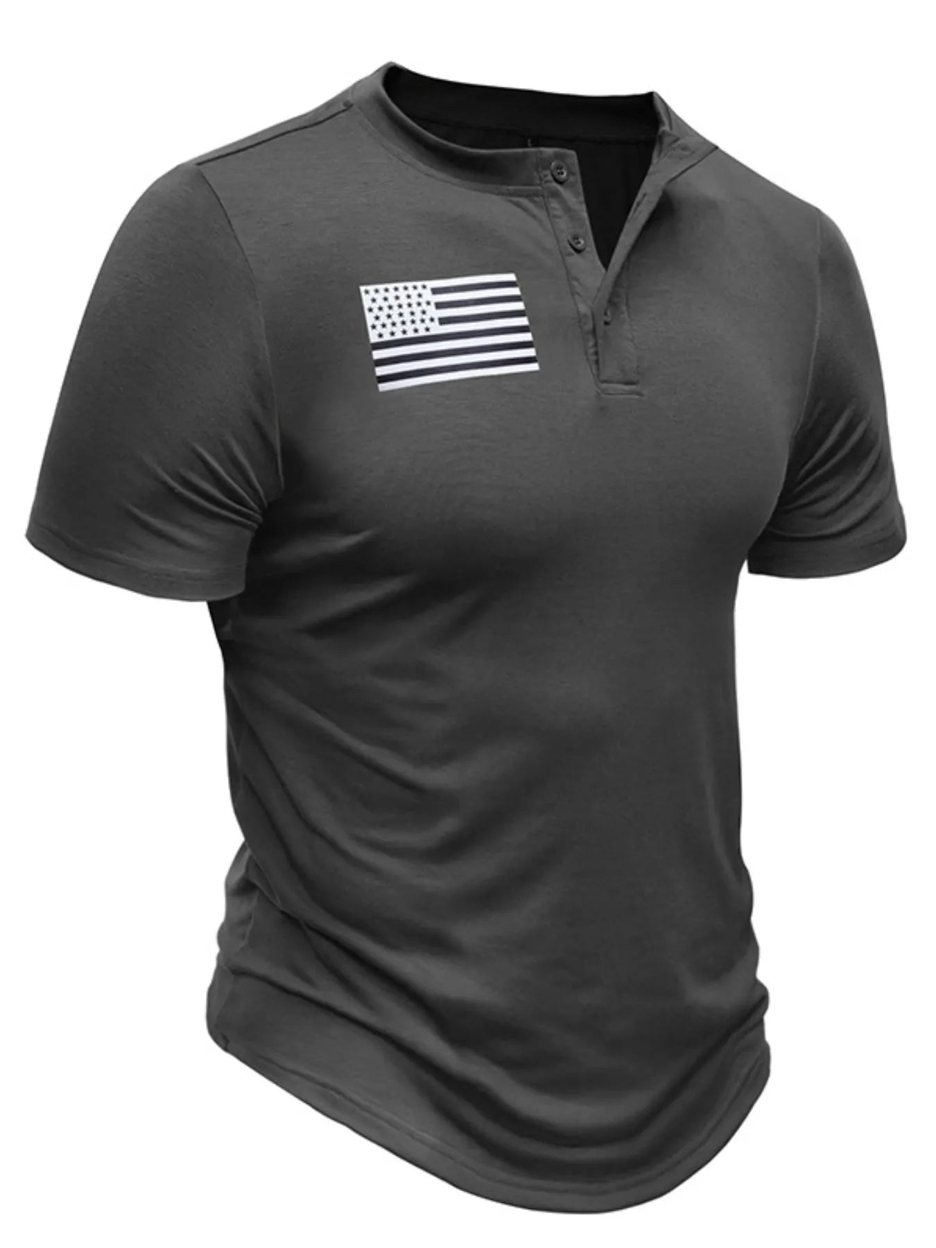 Men's Short Sleeve Henley Tee - Maximus Grace