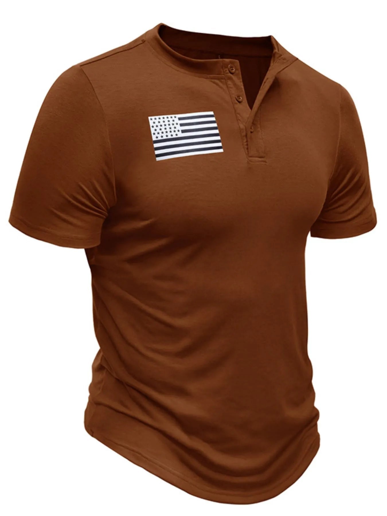 Men's Short Sleeve Henley Tee - Maximus Grace