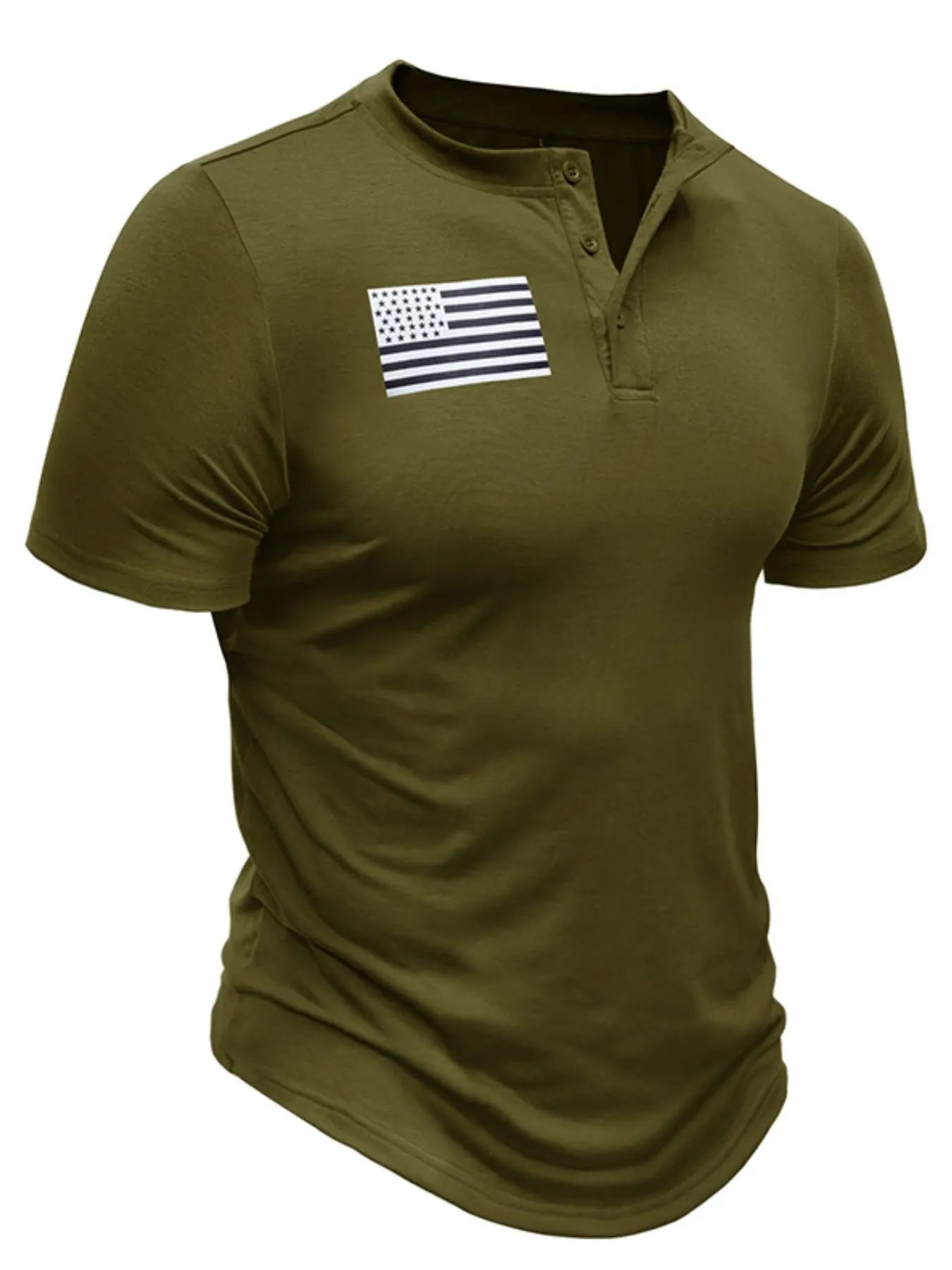 Men's Short Sleeve Henley Tee - Maximus Grace