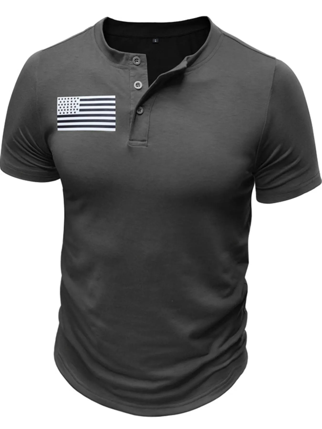 Men's Short Sleeve Henley Tee - Maximus Grace