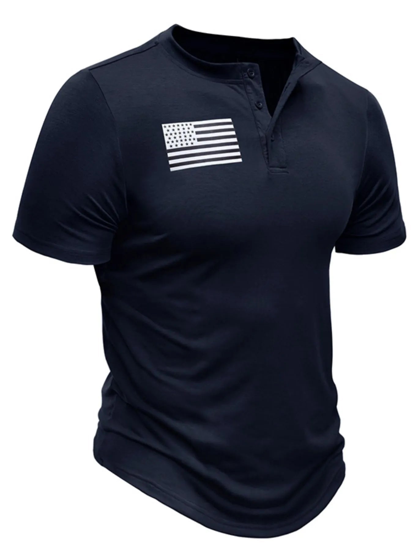 Men's Short Sleeve Henley Tee - Maximus Grace