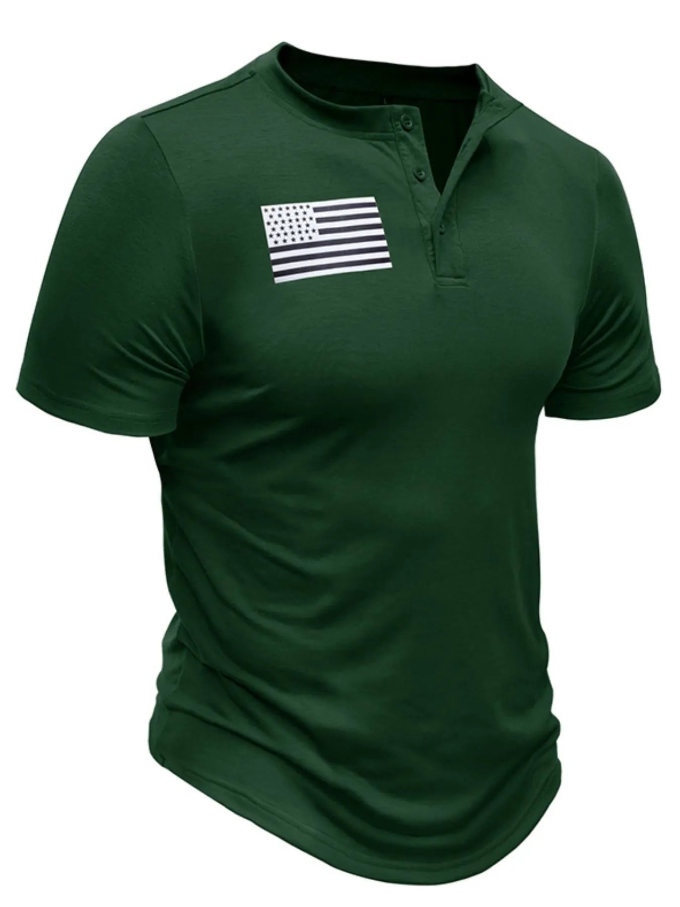 Men's Short Sleeve Henley Tee - Maximus Grace