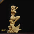 Mermaid Resin Figurine Ornament | Semi - Handmade Home Decor | May Spring Gift - Maximus Grace