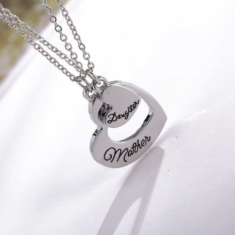Mother's Day Love Necklace Set | Silver Heart Pendant | May Gift Under $10 | Individually Packed - Maximus Grace