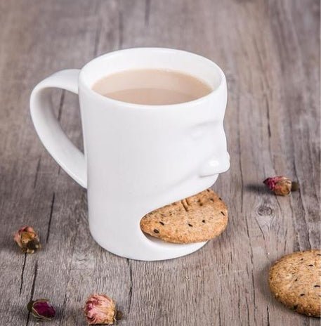 Southern Charm Biscuit Face Ceramic Mug | Cute Coffee Cup - Maximus Grace
