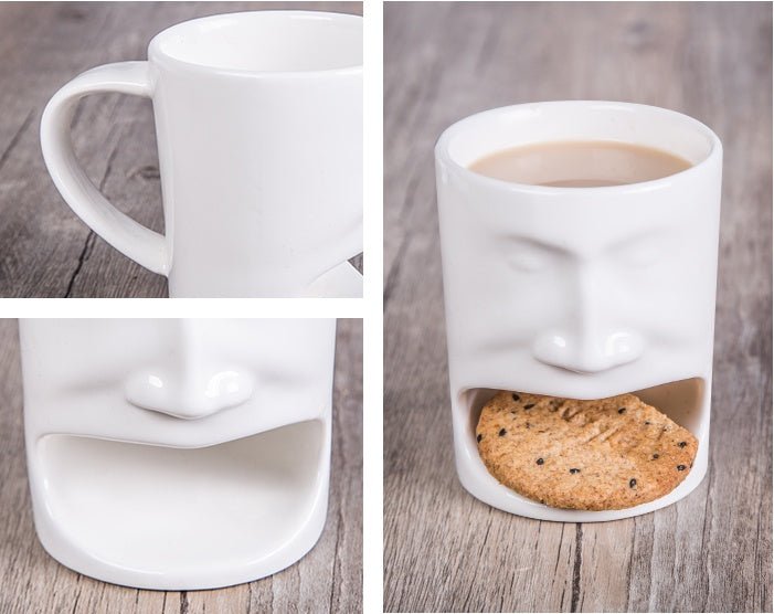 Southern Charm Biscuit Face Ceramic Mug | Cute Coffee Cup - Maximus Grace