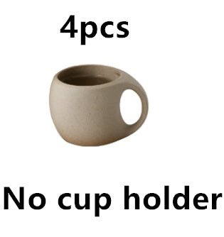 Southern Grace Artisan Ceramic Coffee Set | Bamboo Base & Pottery Cup Collection - Maximus Grace