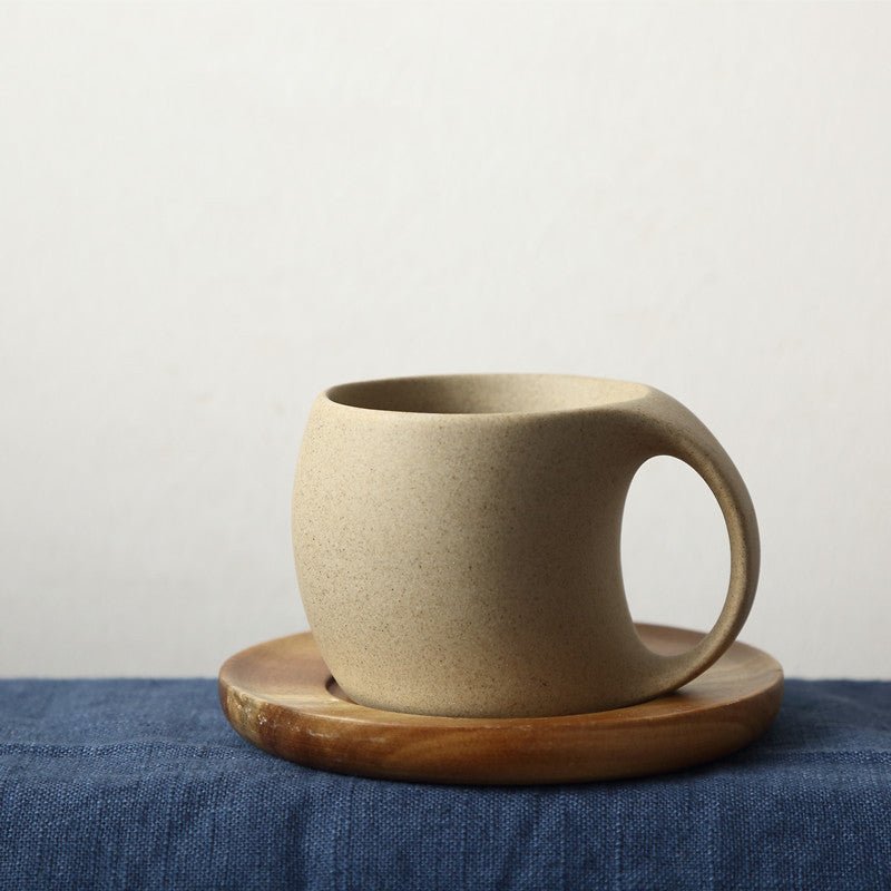 Southern Grace Artisan Ceramic Coffee Set | Bamboo Base & Pottery Cup Collection - Maximus Grace