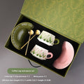 Southern Grace Ceramic Coffee Cup & Saucer Set | Elegant Kitchen Gift - Maximus Grace