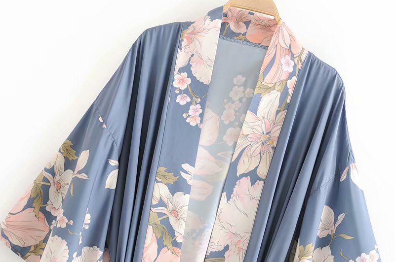 Southern Grace Peacock Flower Print Maxi Gown | Elegant Floral Dress - Maximus Grace