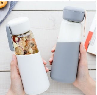 Southern Grace Portable Glass Travel Tumbler | 400ml Coffee & Water Bottle - Maximus Grace