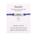 Teach Love Inspire Wish Bracelet | Teacher Appreciation Blessing Bracelet - Maximus Grace