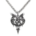 Viking Gemini Sword Pendant Necklace | Titanium Steel Unisex Jewelry | May June Birthday - Maximus Grace
