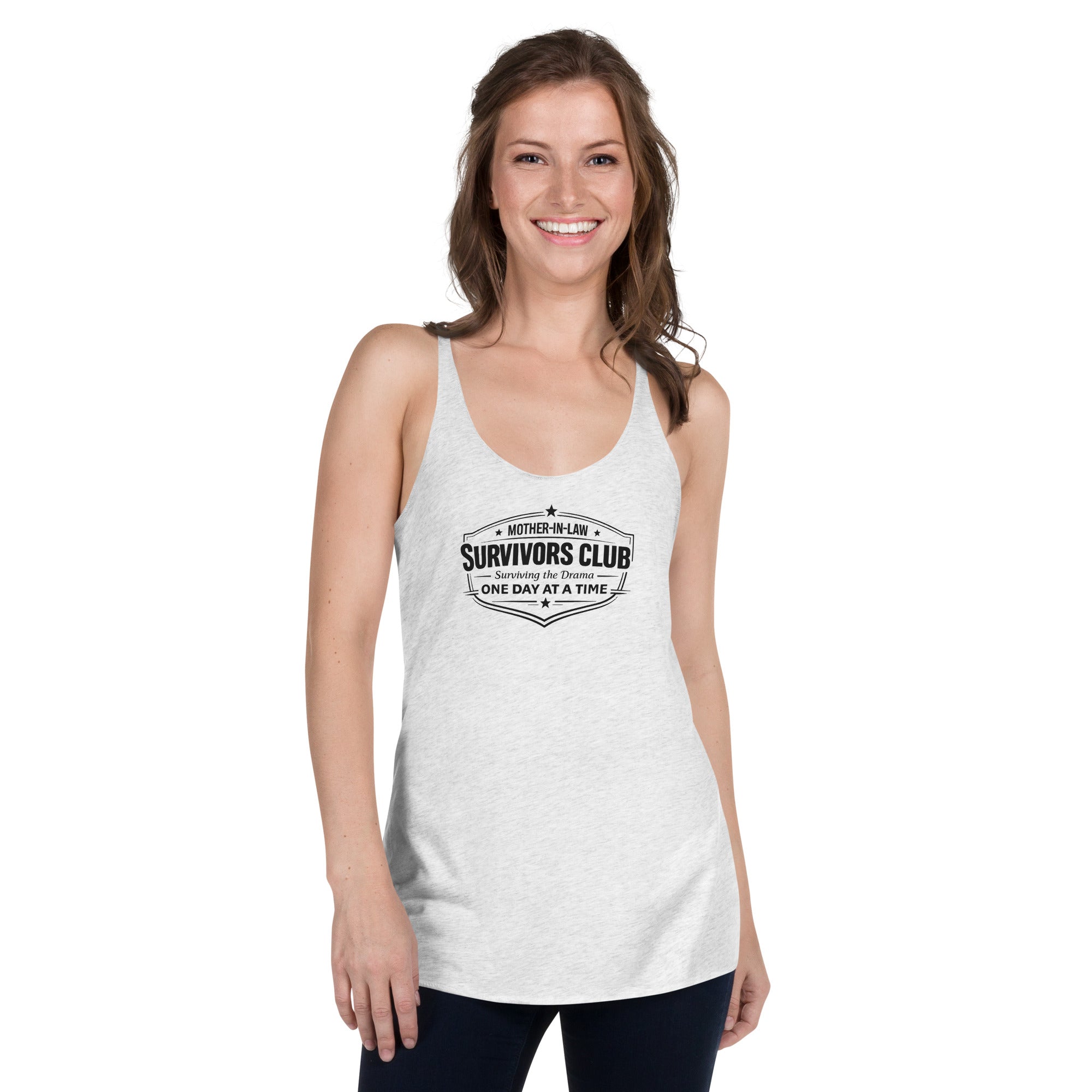 Mother-in-law survivors club racerback tank – funny gift for women by Maximus Grace