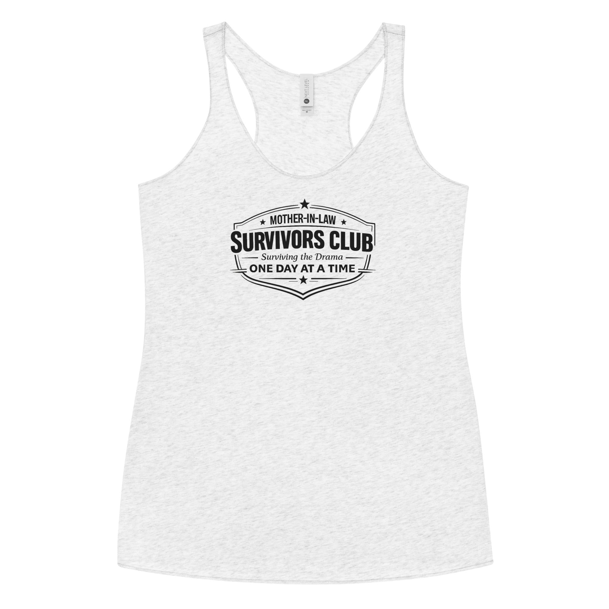 Mother-in-law survivors club racerback tank – funny gift for women by Maximus Grace