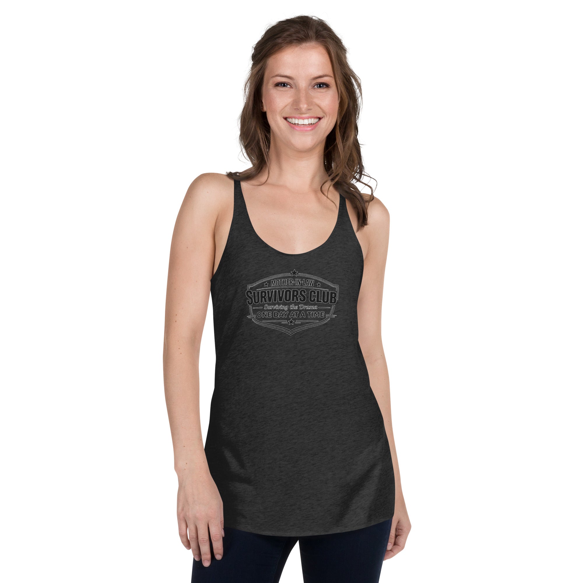 Mother-in-law survivors club racerback tank – funny gift for women by Maximus Grace