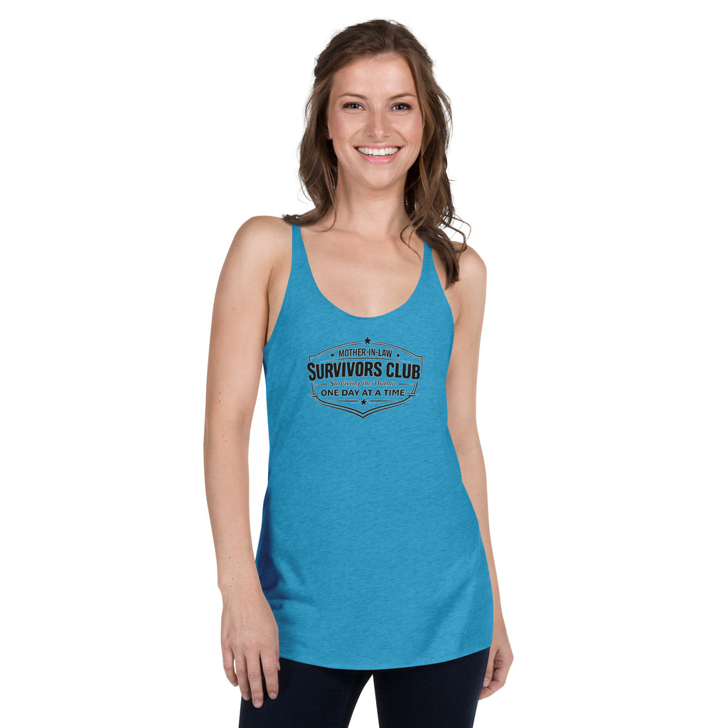 Mother-in-law survivors club racerback tank – funny gift for women by Maximus Grace