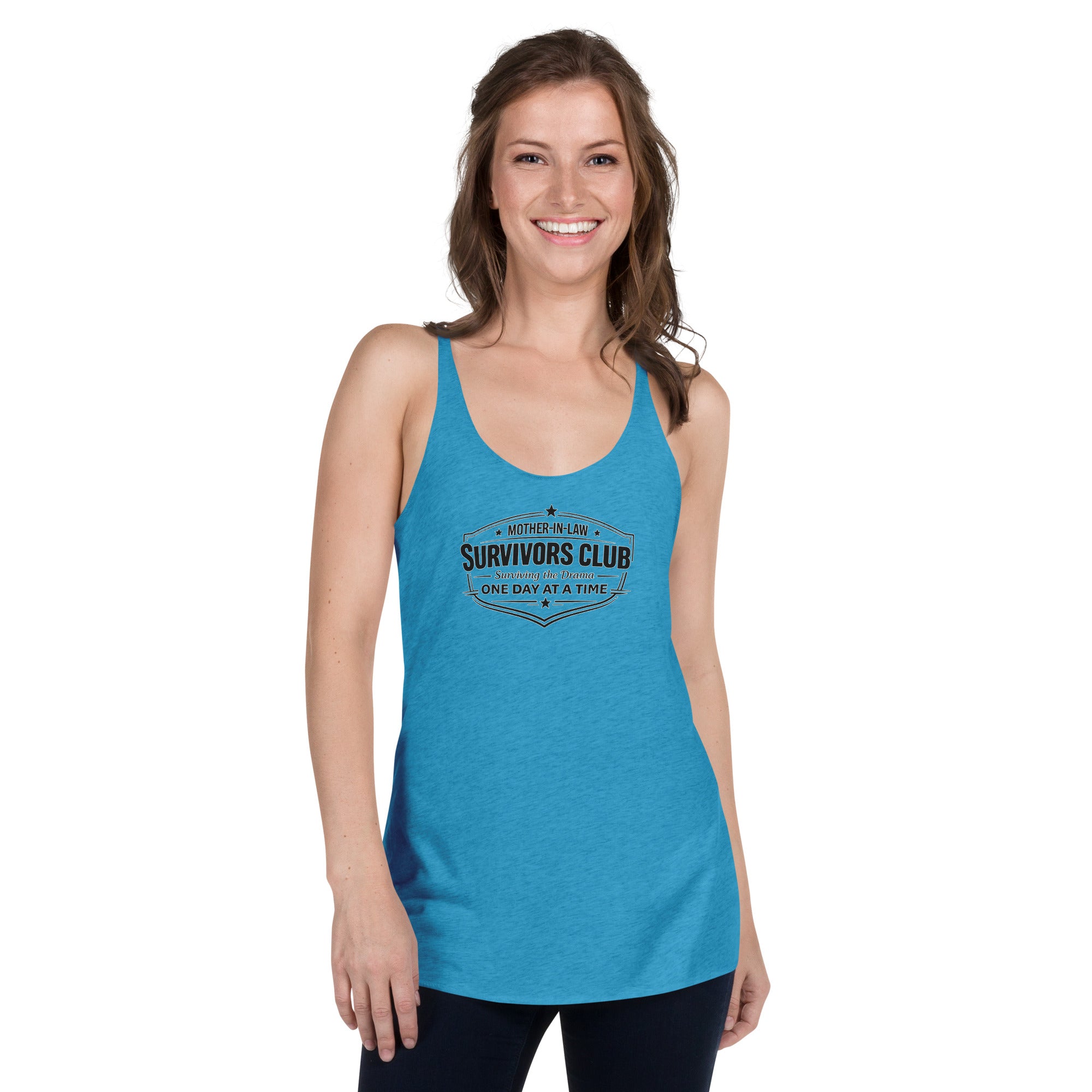 Mother-in-law survivors club racerback tank – funny gift for women by Maximus Grace