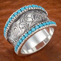 Xiangyun Carved Retro Statement Ring | Vintage Boho Jewelry - Maximus Grace